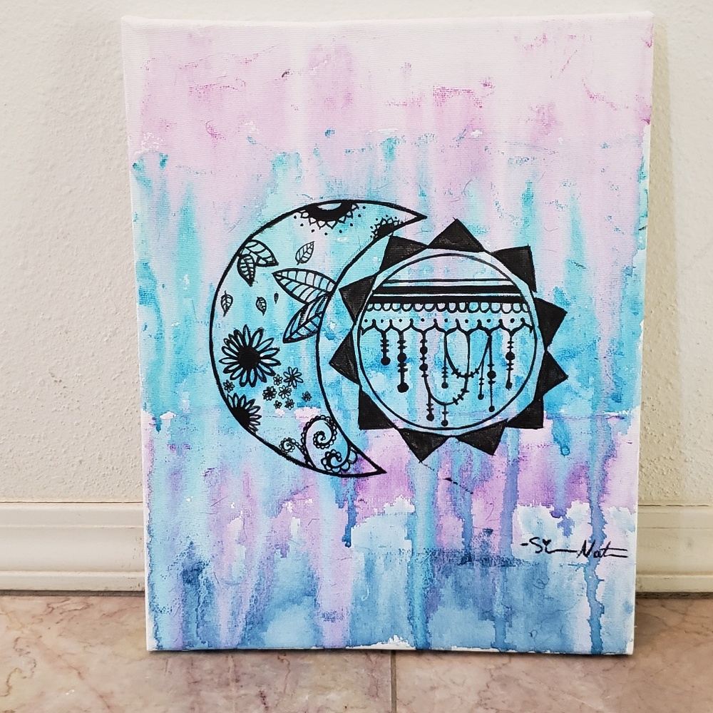 Acrylic canvas painting